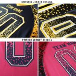 Men's Custom White Red-Gray Mesh Drift Fashion Football Jersey - Image 5